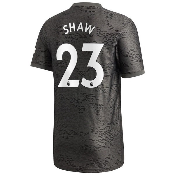 Camiseta Manchester United NO.23 Shaw 2ª Kit 2020 2021 Negro